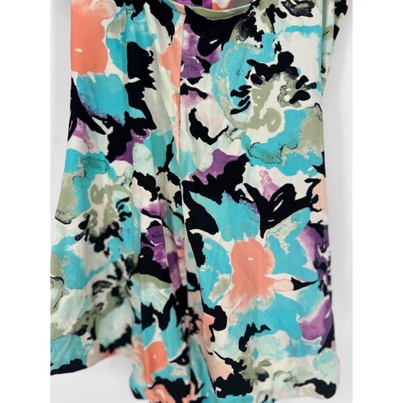 VTG Maxine Of Hollywood 14 Retro Inspired Floral One Piece Bathing Suit Pinup - Picture 6 of 12